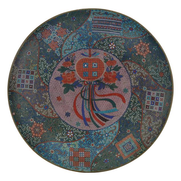 a-japanese-early-cloisonne-dish-from-the-bowes-collection