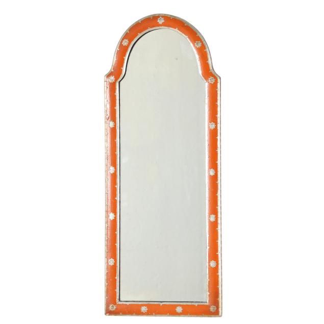 vintage-queen-anne-style-bright-orange-and-silver-leaf-wall-mirror
