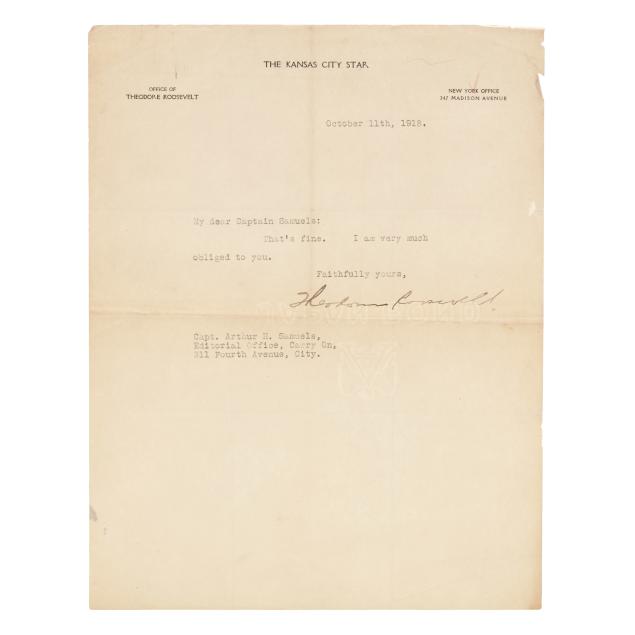 theodore-roosevelt-typed-letter-signed