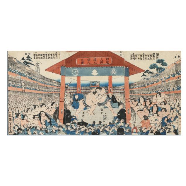 utagawa-yoshimune-japanese-1817-1880-i-procession-of-wrestlers-for-a-fundraising-match-i