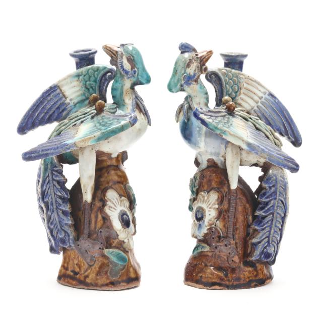 a-pair-of-vietnamese-phoenix-shaped-candle-or-joss-stick-holders