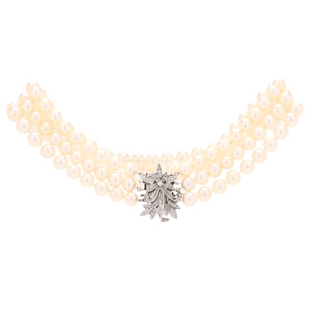 white-gold-diamond-and-pearl-convertible-necklace