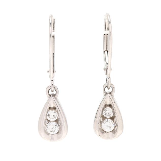white-gold-and-diamond-dangle-earrings
