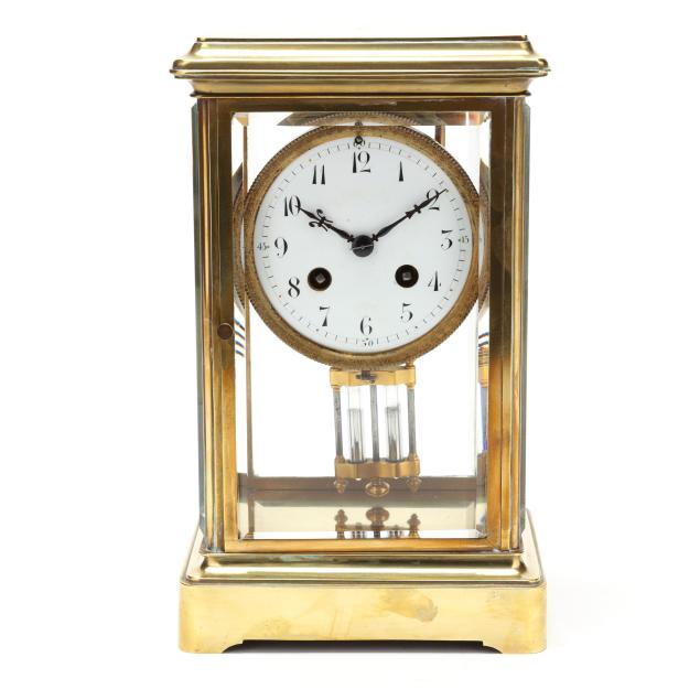 samuel-marti-crystal-and-brass-regulator-clock-retailed-by-tiffany-co