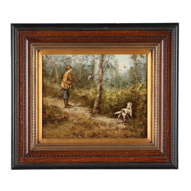 contemporary-grouse-hunt-scene-signed