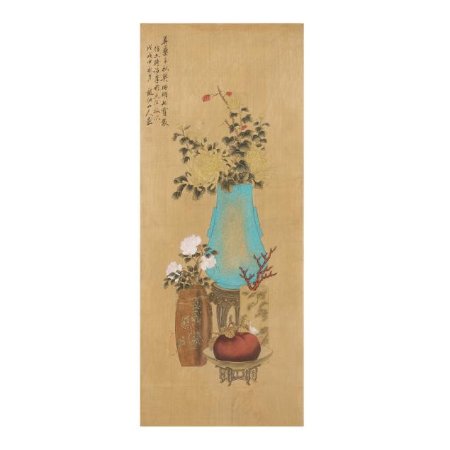 a-chinese-still-life-painting-of-flowers-and-vessels-celebrating-chinese-new-year
