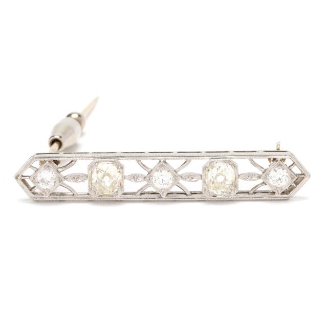 antique-platinum-gold-and-diamond-bar-brooch