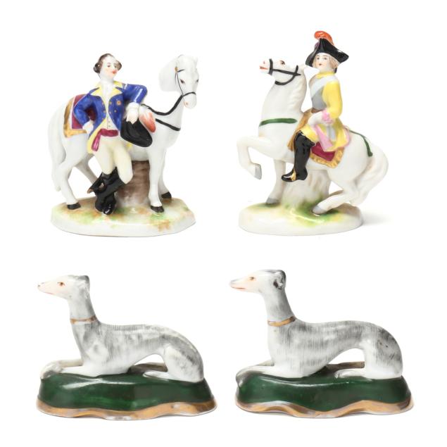 four-antique-german-miniature-porcelain-figures-including-volkstedt