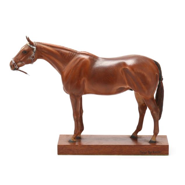 calvin-roy-kinstler-american-carved-model-of-a-thoroughbred
