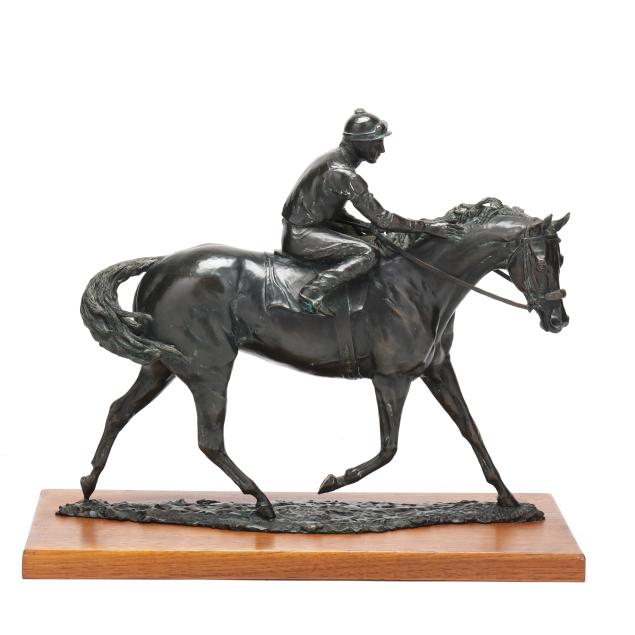 cynthia-durfey-smith-american-20th-21st-century-horse-and-jockey