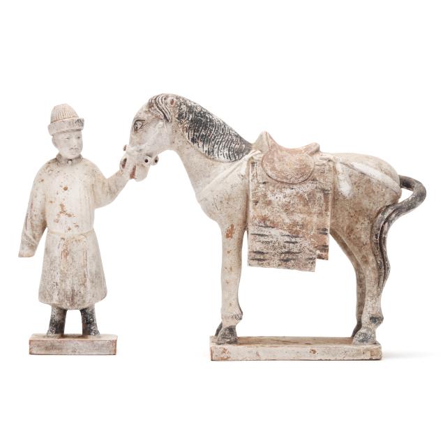 a-chinese-tomb-pottery-horse-and-groom