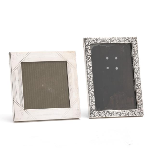 two-vintage-sterling-silver-photo-frames-including-tiffany-co