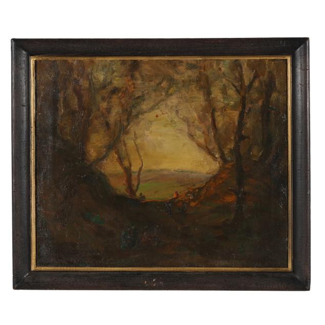 jaime-e-carret-american-1878-1941-forest-landscape-with-figures