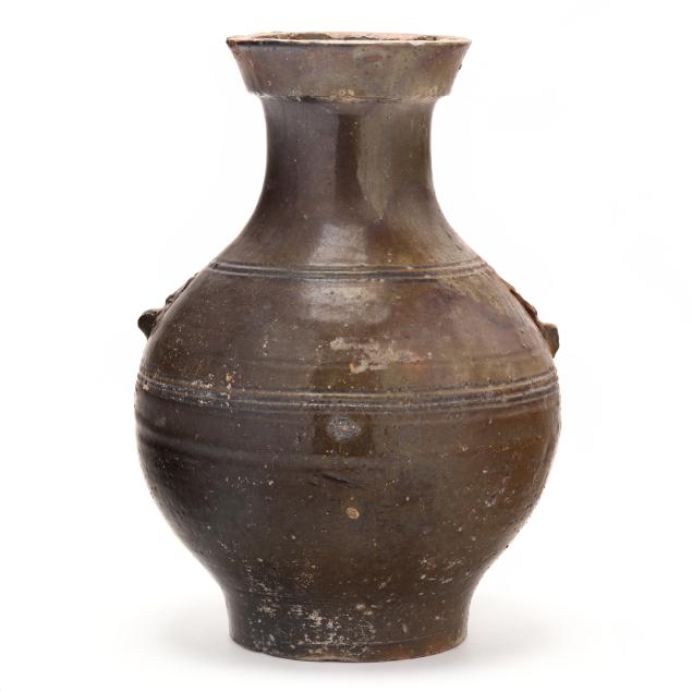 a-large-chinese-jar-in-shape-of-archaic-bronze-hu-vessel