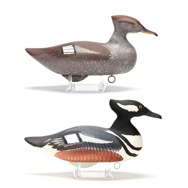 captain-harry-jobes-md-1936-2019-pair-of-hooded-mergansers
