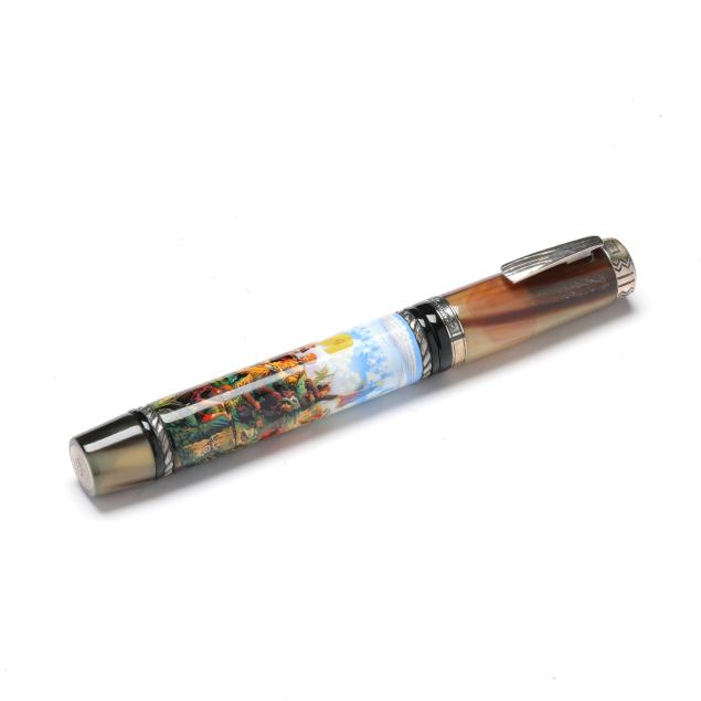 limited-edition-krone-general-custer-sterling-silver-fountain-pen