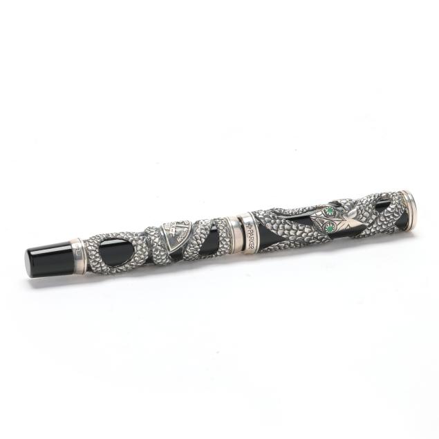 limited-edition-parker-sterling-silver-snake-fountain-pen