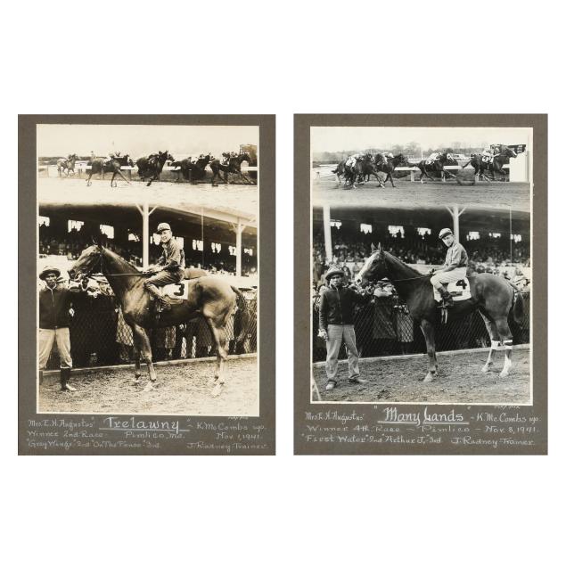 two-vintage-racehorse-photographs-i-manylands-trelawny-i