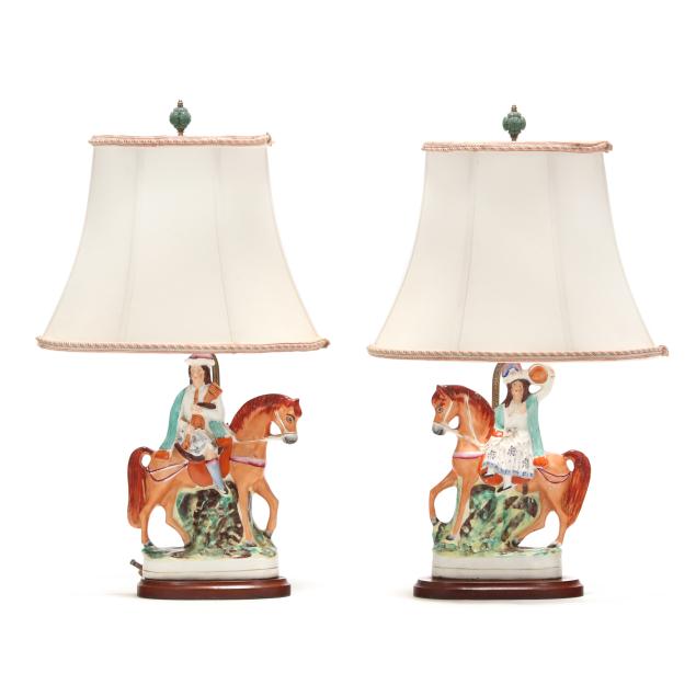 pair-of-staffordshire-table-lamps-with-scottish-figures-on-horseback