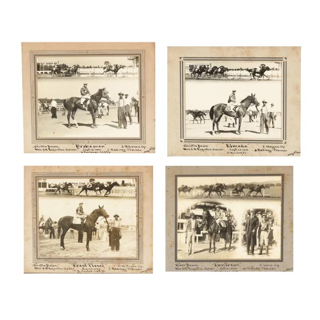 four-vintage-racehorse-photographs