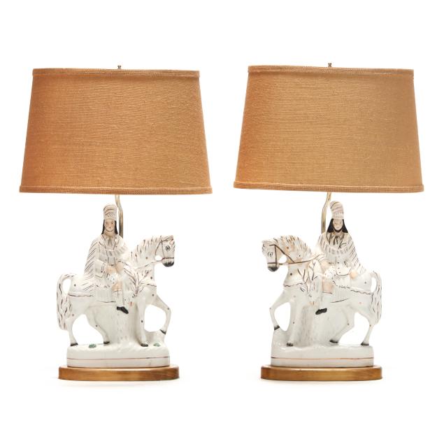pair-of-staffordshire-table-lamps-with-scottish-huntsmen-on-horseback