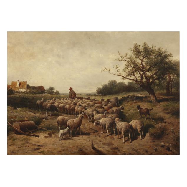 frank-brissot-british-fl-1879-1881-shepherd-with-flock