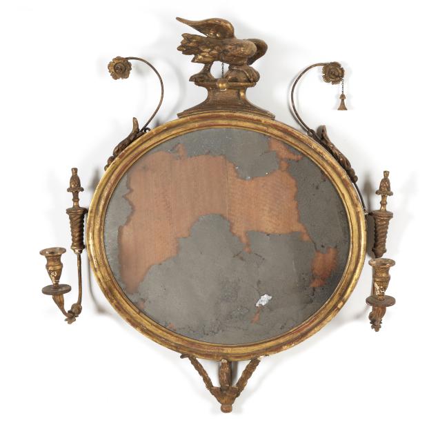 antique-federal-carved-and-giltwood-oval-girandole-mirror