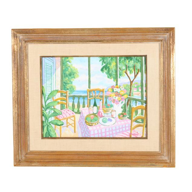 william-grimaud-scottish-b-1942-lunch-on-the-patio