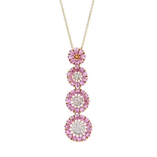 gold-and-sapphire-flower-motif-necklace