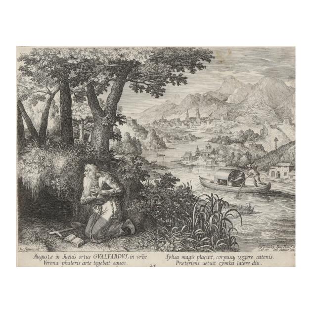 johannes-sadeler-i-flemish-1550-1600-i-saint-gualfardus-praying-before-a-crucifix-i