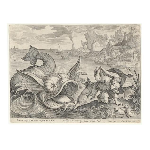 antonius-wierix-ii-dutch-1555-59-1604-i-jonah-cast-on-shore-by-the-fish-i