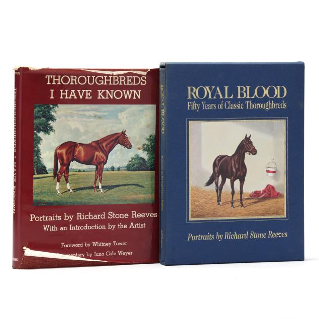 two-folios-of-american-thoroughbred-illustrations-by-richard-stone-reeves