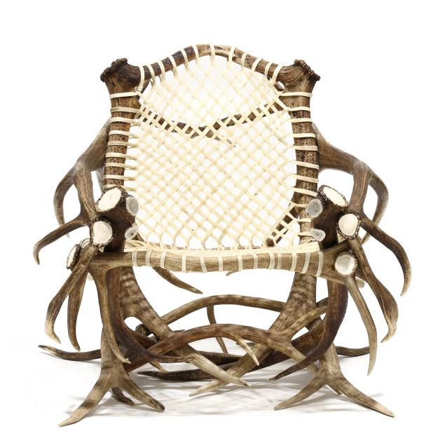elk-antler-and-rawhide-armchair