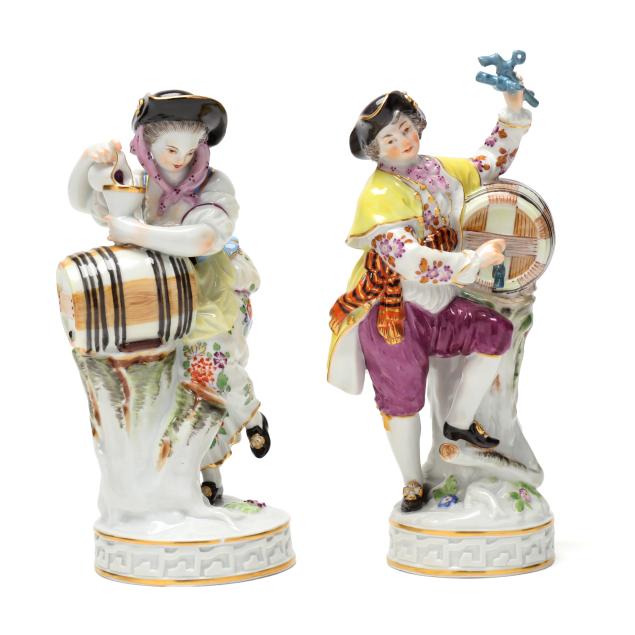 meissen-two-porcelain-wine-maker-figurines