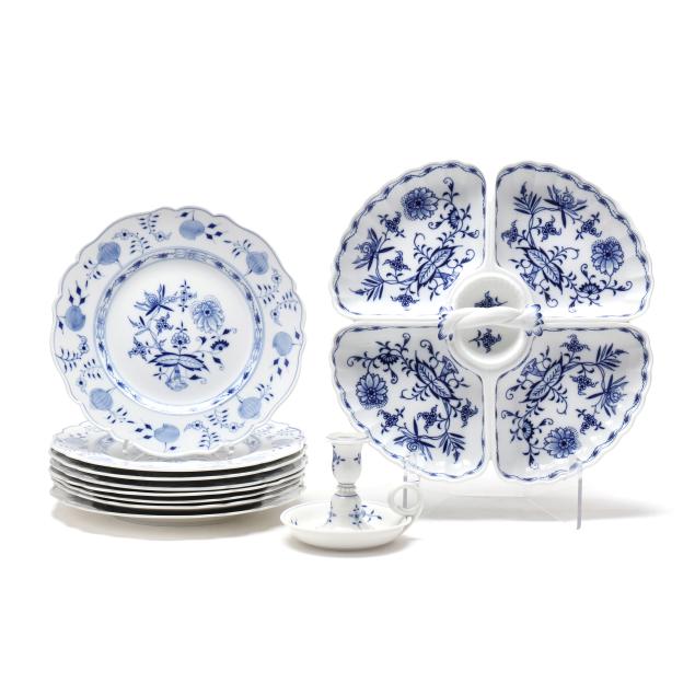 meissen-ten-pieces-of-i-blue-onion-i-porcelain