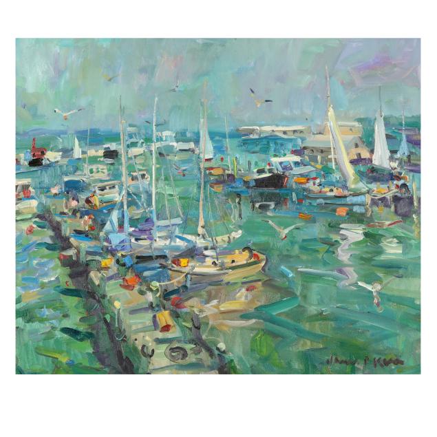 james-p-kerr-american-b-1953-i-dockside-key-west-i