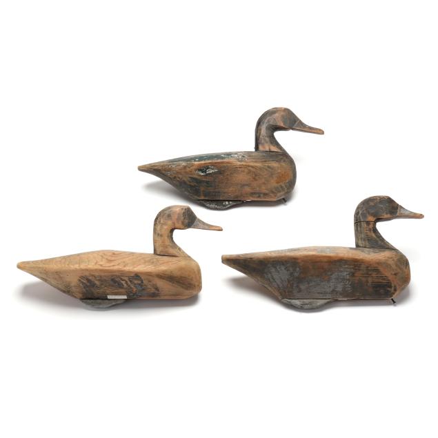charlie-snowden-nc-1909-1979-three-bluebills