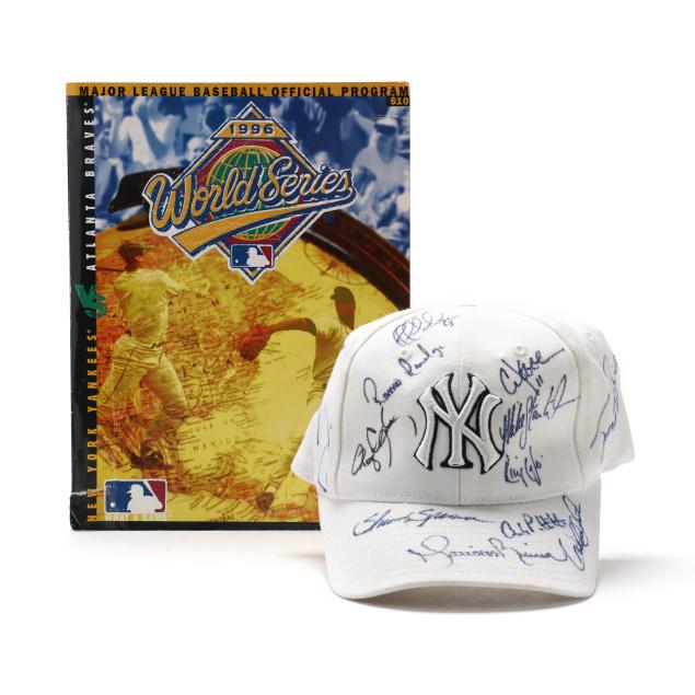 new-york-yankees-team-signed-hat-from-the-1996-world-series