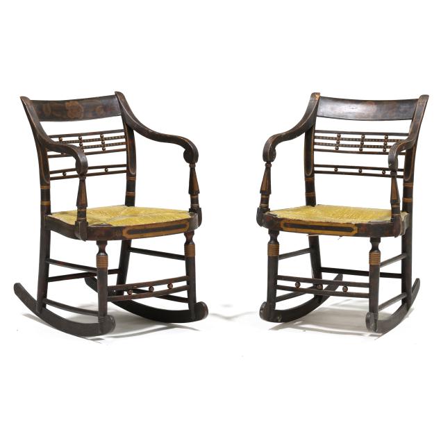 pair-of-american-fancy-paint-decorated-rocking-chairs