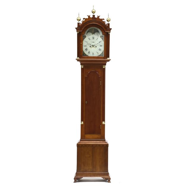new-england-chippendale-cherry-tall-case-clock
