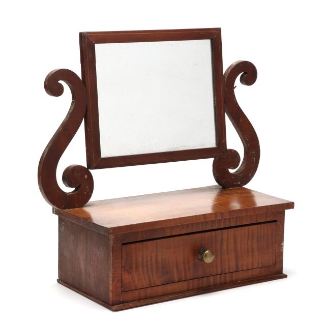 new-england-classical-tiger-maple-dressing-mirror