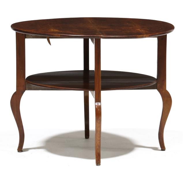 french-provincial-cherry-circular-side-table