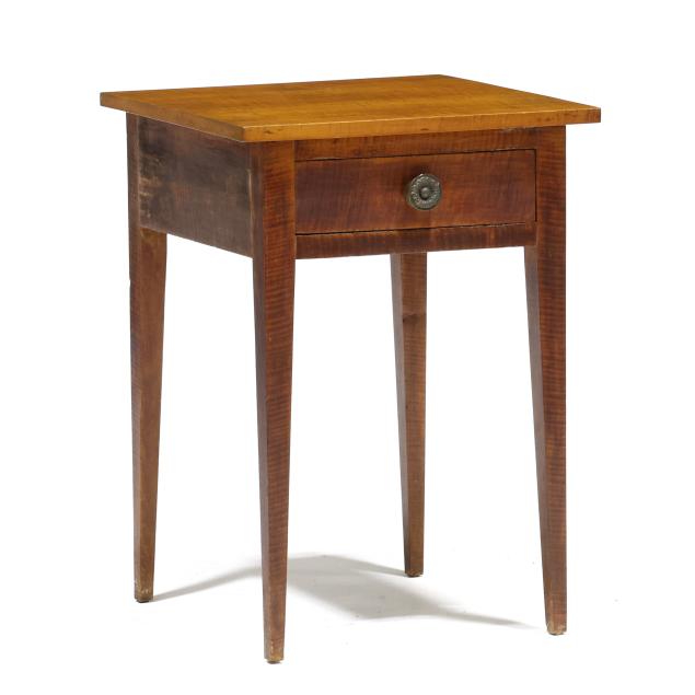 mid-atlantic-federal-tiger-maple-one-drawer-stand