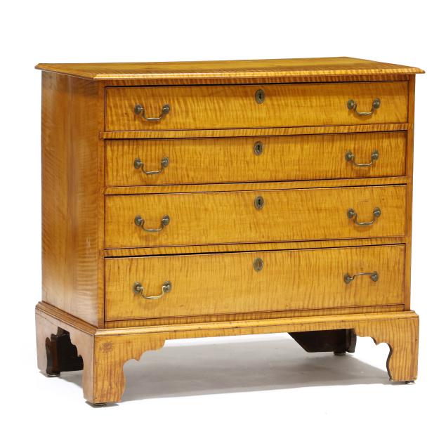 pennsylvania-chippendale-tiger-maple-chest-of-drawers