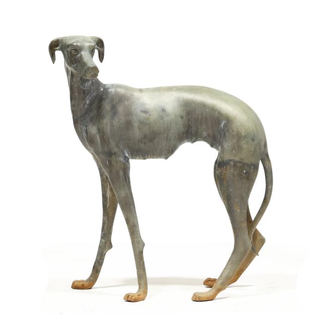 life-size-cast-bronze-whippet