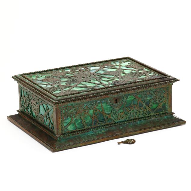 tiffany-studios-i-grapevine-i-jewelry-box-with-original-key