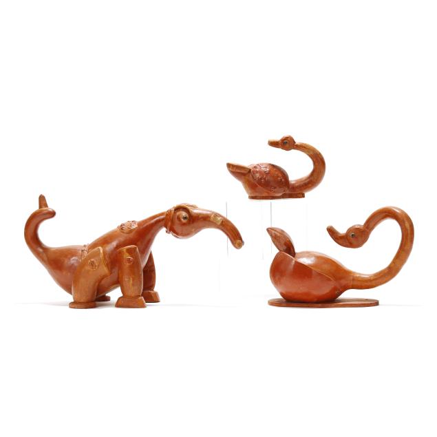 three-north-carolina-folk-art-gourd-animal-sculptures