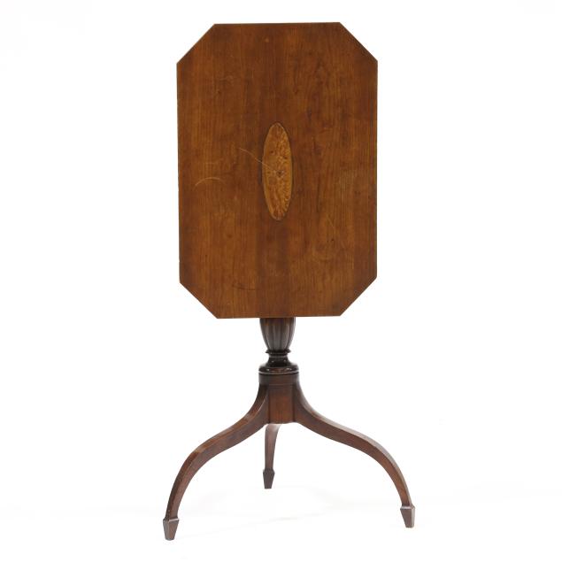 new-england-federal-inlaid-cherry-tilt-top-candlestand