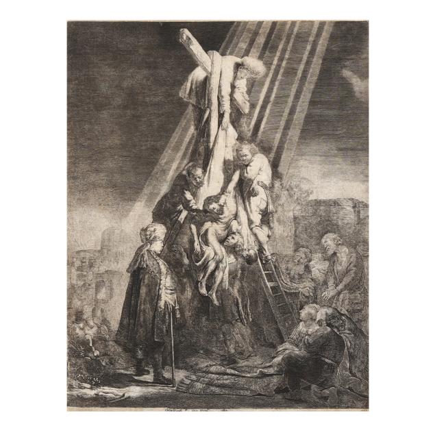 rembrandt-van-rijn-dutch-1606-1669-i-the-descent-from-the-cross-second-plate-i