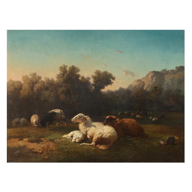 louis-robbe-belgian-1806-1887-a-serene-flock